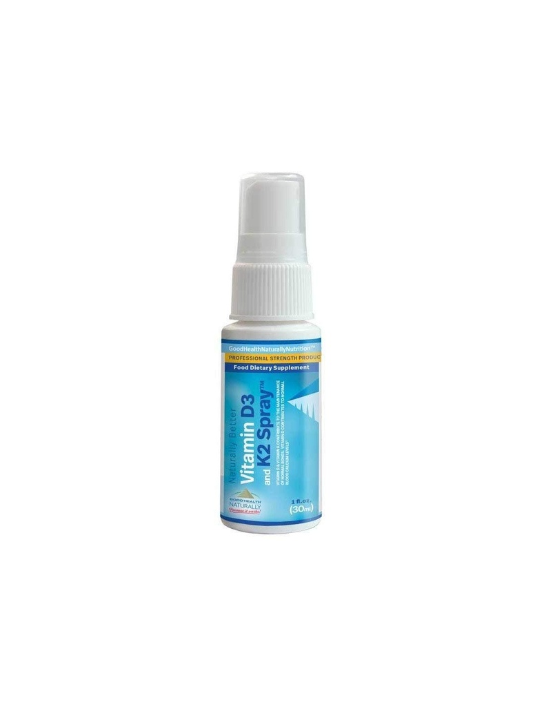 Vitamin D3 and K2 Spray for Immune, Heart, and Bone Health, 30ml - Good Health Naturally