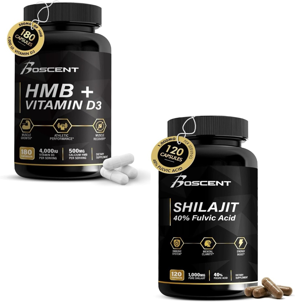 HMB & Shilajit Kraft- und Energiepaket