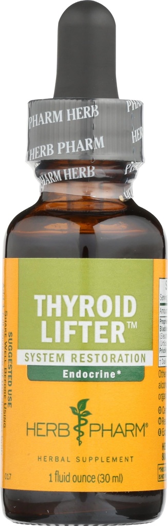 Herb Pharm Thyroïde Lifter Formule à base de plantes liquides pour le soutien du système endocrinien - 1 Ounce