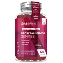 WeightWorld Ashwagandha Gummies für Damen und Herren 1200mg - 120 Gummi (2-Monats-Versorgung) - Ashwagandha Zusatzgummis für Energie-Booster, Gesundes Schlaf- & Stress-Relief - Vegan & Gluten-Free