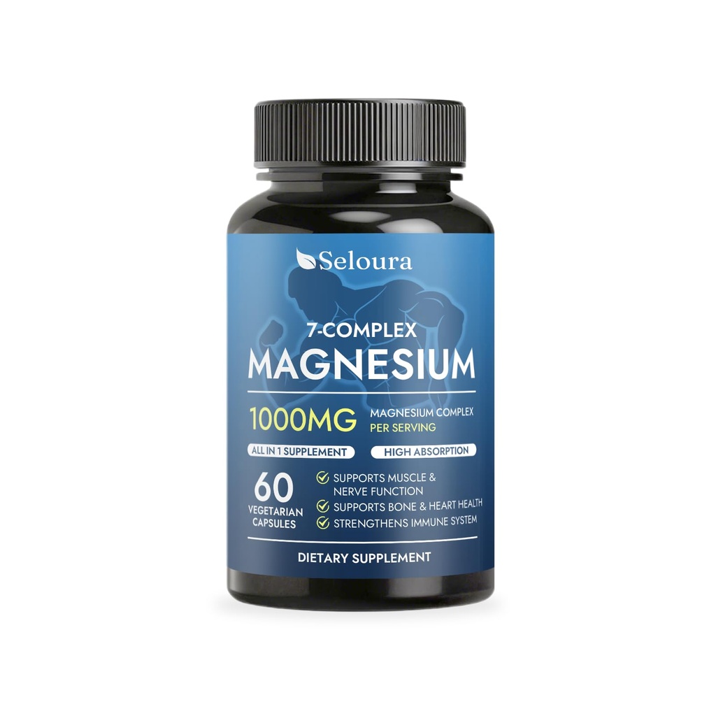 Seloura Magnesio 7 Complejo – Muscle & Energy Support Supplement