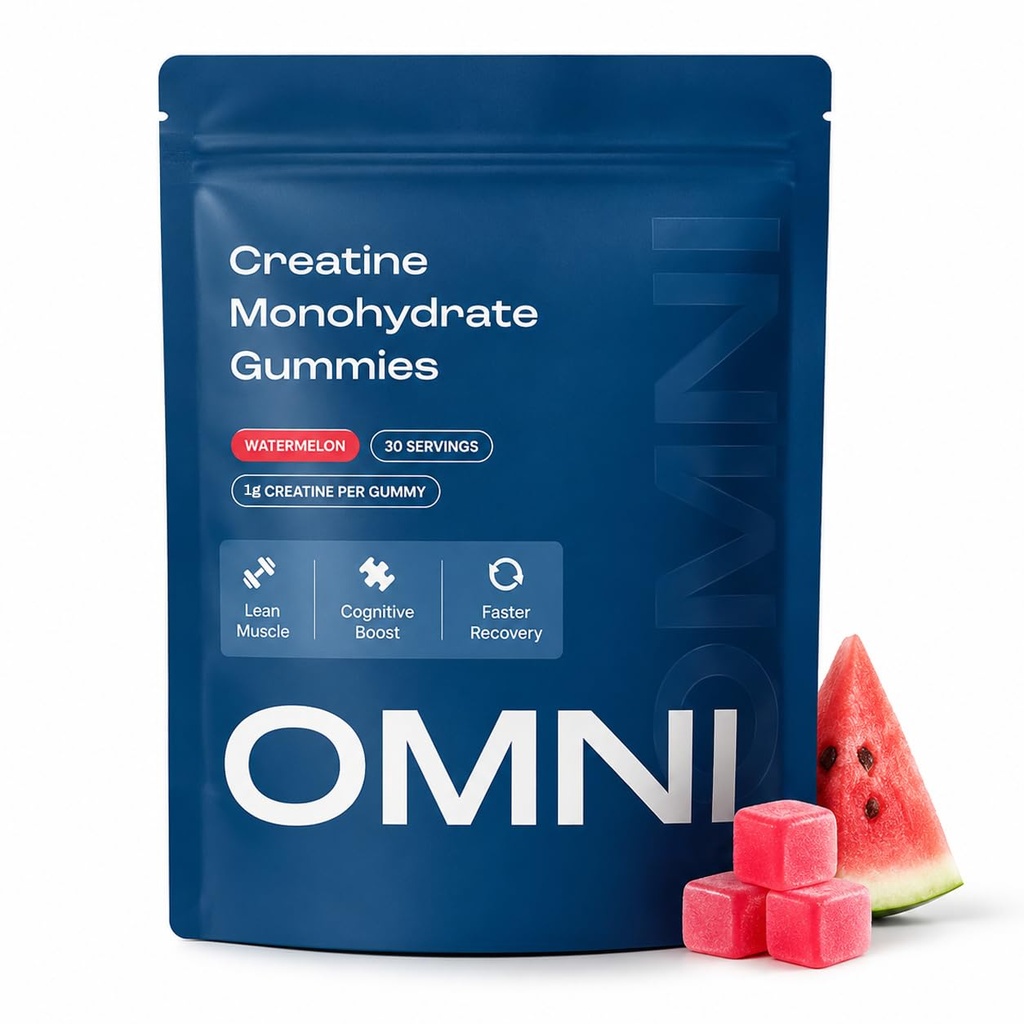 Creatine Gummies for Women & Man, Easy to Take & Low Sugar, Watermelon Flavor, 1g per Gummy - 90 Count