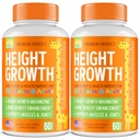 Confezione di 2 massimizzatore di crescita di altezza - Made in USA - Natural Height Aumenta Booster & Vitamine adolescenti - Pillole per crescere più alto a qualsiasi età - Integratore di crescita per adulti e bambini