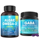 Integratore GABA +Vegan Omega-3 Olio di alghe