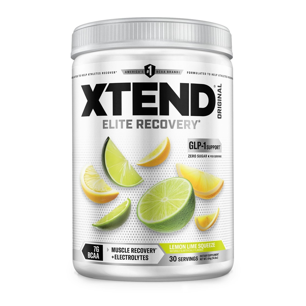 Xtend XTEND Original BCAA Pulver 7g BCAA und 2,5g L-Glutamin, Sugar Free Post Workout Muskel-Recovery-Getränk mit Aminosäuren für Männer und Frauen, 30 Servierungen