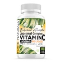 High Dose Vitamine C 1500mg Liposomique C Complex Supplement with Sunflower Lécithine Capsules Suppléments Lait cloché Lécithine Sunflower 180 Capsules Célébration Vitamines