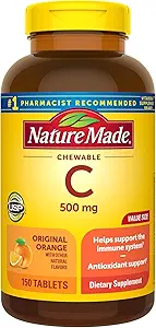 Natura fatta Vitamina C 500 mg Chewable Tablets 150 ea (Pack of 2)