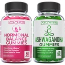 Solde hormonal Gommies de secours du SPM + Gommies d'Ashwagandha