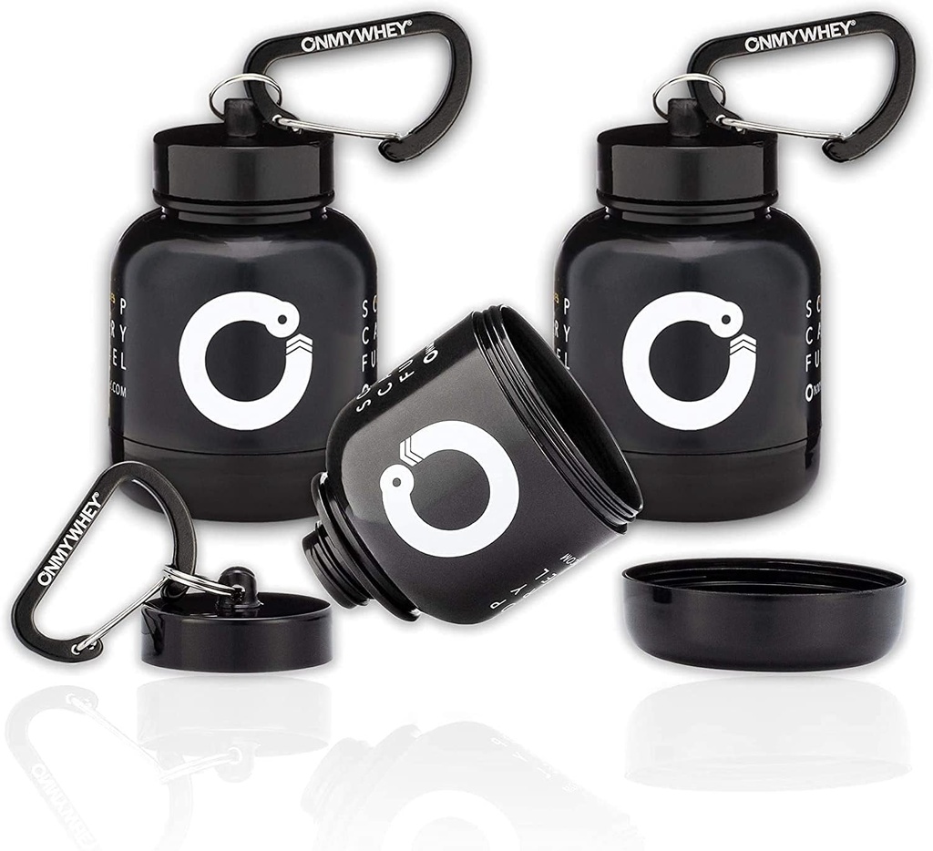 ONMYWHEY - Entonnoir en poudre de protéines et de suppléments portables - 3-Pack moderne