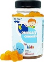 60 Gummis | 2 Monate Supplies | Tasty Orange Flavor | 4+ Jahre | Omega-3 mit EPA & DHA, Omega 3 für Kinder, Omega 3 Gummis, Fish Oil Gummies, Omega-3 Fettsäuren Gummis