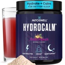 Hydrocalm Nighttime Hydration Powder – Electrolyte & Calm Sleep Powder Drink Mix – Magnesium Sleep Supplement Without Melatonin Plus Amino Acids & Herbs – No Sugar, Fruit Punch (30 Servings)