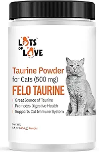 FELO Taurine - Supplément Taurine pour chats, Taurine pour chats, Poudre Taurine pour chat - 16 Oz, Poudre (Thomas Pet plus tôt)