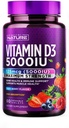 Costruito con vitamina D3 5000 IU - Vitamina D Supplemento Chews – Zucchero Free & Natural Berry Flavor - 60 compresse