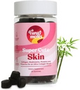 Fungiments Super Cute - Pilzergänzung - Chaga Pilze, Biotin, Collagen Peptides, Keratin, Vitamin C, Bambusextrakt - Gesunde Haut und glatte Falten (30 Pilzgummis)