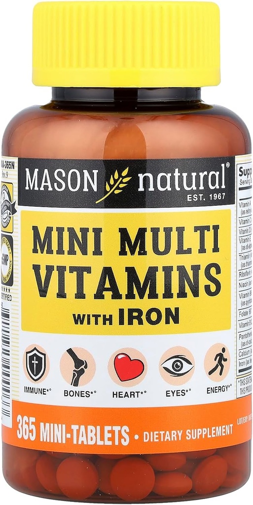 Mason Vitamins Mason Daily Vitamins Multiple con le compresse di ferro