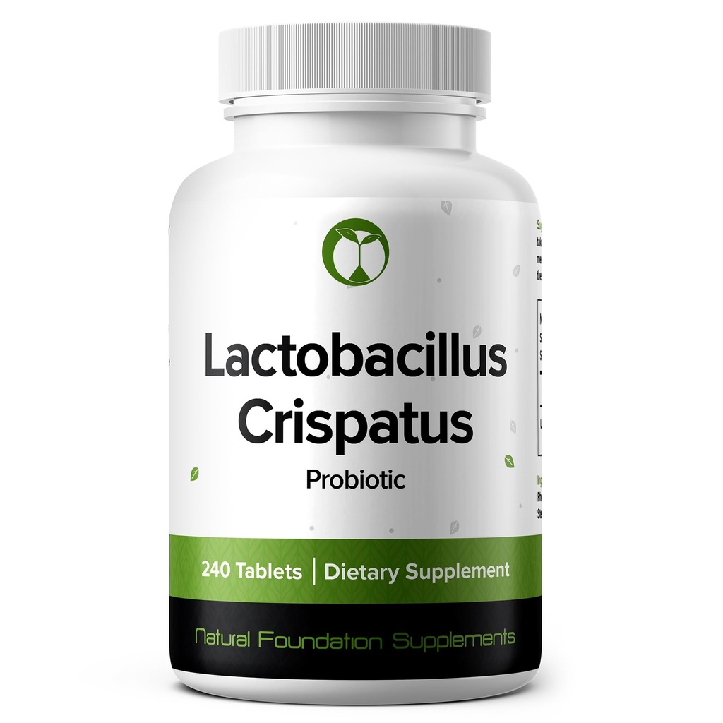 Lactobacillus Crispatus Probiotische 240 Tabletten (4 Monate Versorgung) - Recherchierter Stamm LCR86 - 3 Milliarden CFU - Verdauungs- und Vaginal Health Support - GMP-zertifiziert (240, Lactobacillus Crispatus)