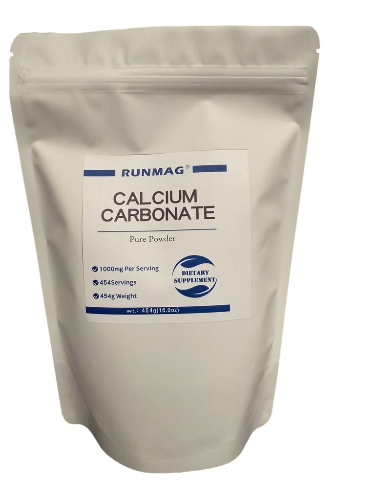 Ultra Fine 400 Mesh Powder Calcium Carbonate 16.0oz USP Food Grade | food grade calcium carbonate heavy powder
