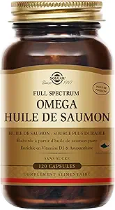 Solgar Wild Alaskan Full Spectrum Omega, 120 Softgels - Supporta cuore, cervello, ossa e salute della pelle - Fornisce vitamina D3 - ricca fonte di EPA & DHA - Non OGM, senza glutine, latticini Free - 60 Serve