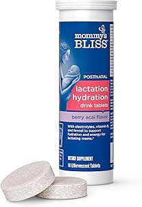 Beatitudine della mamma Idratazione bevande Tablets, Acai Berry Flavor, Electrolyes + B Vitamine, 1 confezione (10 compresse)