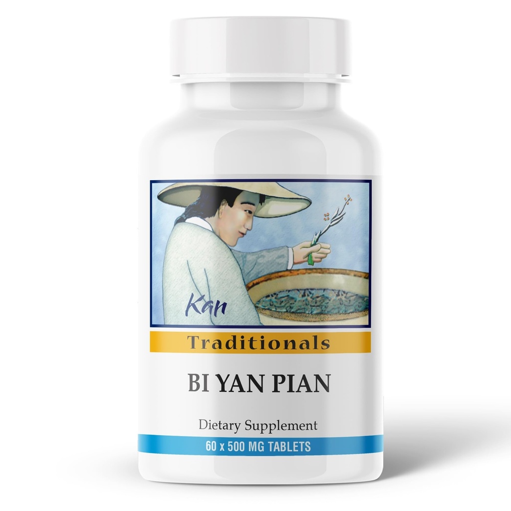Kan Herbs Company Bi Yan Pian – Traditional Chinese Herbal Formula for Sinus Health, Supports Clear Nasal Passages, Supports Seasonal Balance, Herbal Supplement, 60 Tablets