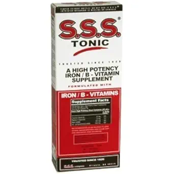 S.S.S. Tonic, Eisen und Vitamin B Supplement, hohe Potenz Vitamine, Flasche, 10 Fl Oz