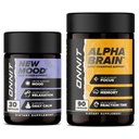 ONNIT Cognitive & Daily Mood Support Bundle: Alpha Brain Nootropic Capsules (90 Count) + New Mood Capsules (30 Count), IGEN Non-GMO Tested Focus, Mental Clarity & Relaxation, Pack of 2