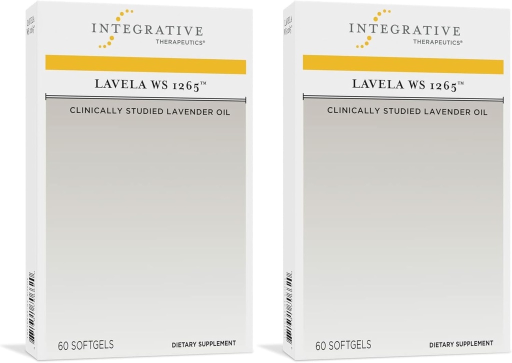 Integrative Therapie Lavela WS 1265 - Lavender Essential Oil Supplement for Sleep & Stress Support* - Dairy-Free - 120 Softgels (120 Servietten)
