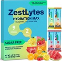 Salty Fruit Flavor Pulver-Packets, Elektrolyt-Pulver-Getränk-Mix, Liquid Everyday IV Getränke-Mix für Rehydration Max | Sugar Free | 9 Vitamine & Nährstoffe | 2 Hydration Factors | 16 Sticks