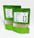 Empty Veg Capsules Size 0 Separated-1000 Count Plant Based Clear Vegetarian Caps 0# for Your Own Supplements