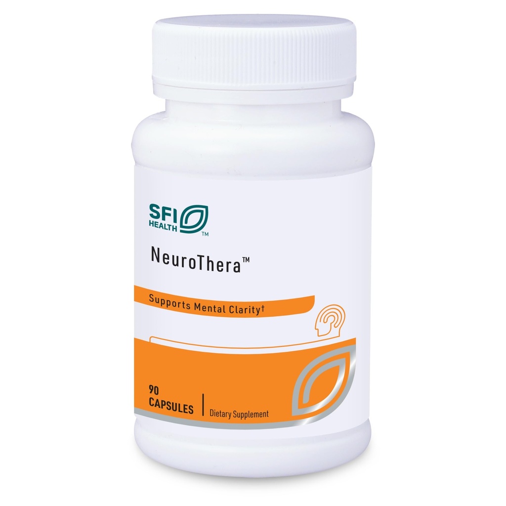 Klaire Labs SFI Health Neurothera - Unterstützt psychische Klarheit mit Phosphatidylserin, Choline & Ginkgo, Kognitive Unterstützung Mischung mit No Dairy oder künstliche Konservierungsstoffe (90 Kapseln)