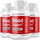(3 Pack) Gluco Essence Capsules, Official GlucoEssence Blood Health Support Pills with All Natural Ingredients, Advanced Blood Optimizer with Premium Quality Vitamins for Women & Men (180 Capsules)