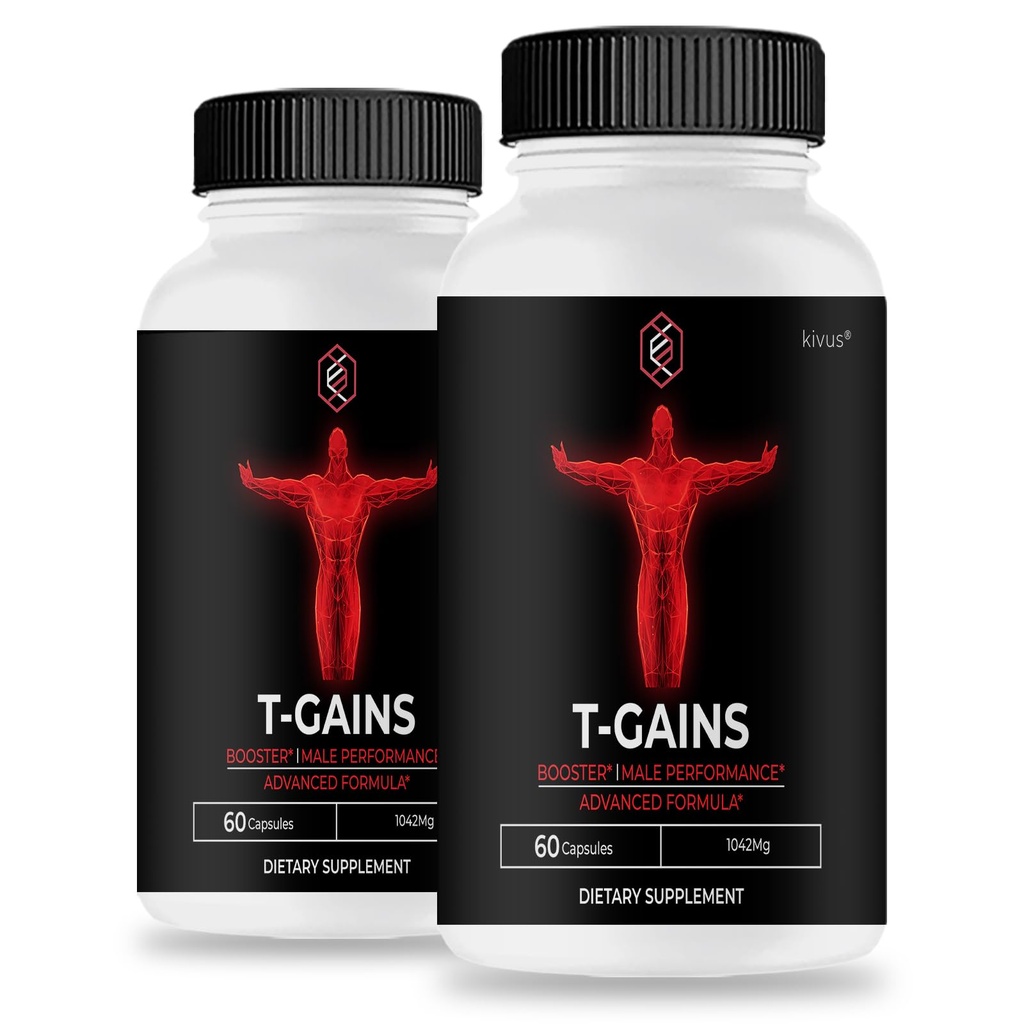 TGains - T Gains Advanced Formula Capsules (2 Pack, 120 Count)
