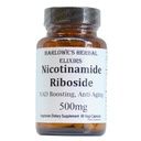 Barlowe's Herbal Elixirs Nicotinamide Riboside - 500mg Per Capsule - NAD+ Precursor for Cellular Health & Longevity, Vegan, Non-GMO, No Fillers, 60 Capsules, Glass Bottle