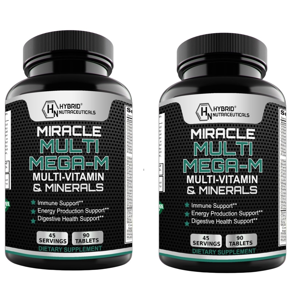 MEGAV-1 Multi-Vitamin, Superfood & Minerals - Daily Multivitamin with Probiotics, Digestive Enzyme, Mushroom Complex for Heart Health, Immune Support, Energy & Stamina: 2-Pack, 180 Tablets