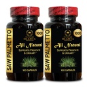 Saw Palmetto Extract 1000mg – Prostate and Urinary Support with Herbal Simplicity - All-Natural, Made in The USA – 2 Bottles 200 Counts