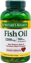Huile de poisson de la nature, soutient la santé cardiaque, 1200 Mg, Softgels à libération rapide, 200 Ct
