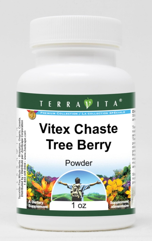 Vitex Chaste Tree Berry Powder (1 oz, ZIN: 511190)