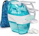 Navage Deluxe Bundle Nasal Irrigation System - Saline Nasal Rinse Kit con 1 Pulitore di naso, 30 Saldi, Paisley Travel Bag e 1 Countertop Caddy