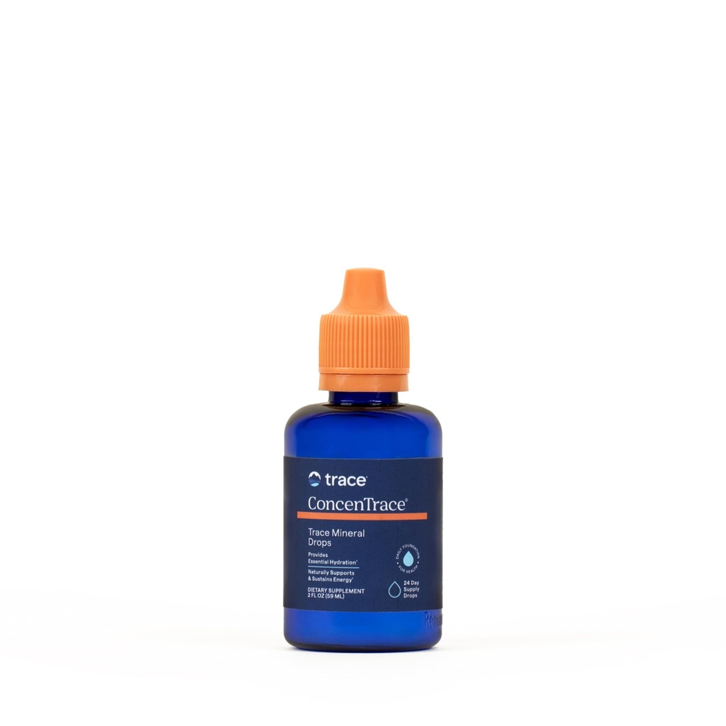 Traccia Minerali ConcenTrace Trace Gocce Minerali - Supplemento liquido per Bone & Joint Support - Aids Hydration & Electrolyte Restoration - Non aromaed, 2 fl oz (24 Serve)
