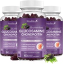 Mulittea Glucosamine Chondroitin Gummis - Extra Strength Joint Support Supplement mit MSM & Elderberry für Natural Joint, Antioxidant Immununterstützung für Erwachsene, Männer & Frauen-(3 Packung)