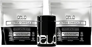 Orlo Omega 3 – Integratore Vegan Omega-3 (EPA & DHA) – Olio di pesce ad alta resistenza & Krill alternativa da olio di alghe (120 Mini Burpless Softgels Kit)