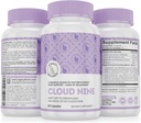 Nuvola 9 - Tutto Natural Sleep Aid Supplement - Rilassante Vitamina & Herbal Formula - 10mg Melatonin Calcium Magnisium L-teanina 5-HTP GABA St. John's Wort Ashwagandha Camomilla & More 60 Vegan Capsule