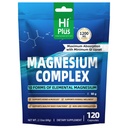 Magnesium Complex Supplement with 10 Forms of Elemental Magnesium, 1200 mg per Serving, Magnesium Glycinate, Citrate, Malate & Taurate, High Absorption Vegan Capsules, Non-GMO