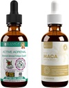 Rejuvica Health Active Adrenal + Active Maca - Unterstützung von Energie + Stress - Flüssige Lieferung für bessere Absorption - Rhodiola, Maca, Heilige Basilikum, Ashwagandha &amp; mehr!