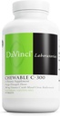 DaVinci Labs Kaubare C-300 - Ergänzung zur Immun-Gesundheit, Cholesterin und Collagen-Produktion - Mit Vitamin C, Pectin und mehr - Glutenfrei - Orange Ananas Flavor - 90 Vegetarische Tabletten