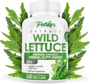 Parker Naturals Wild Lettuce Extract – Herbal Sleep Supplement 1200mg, 4:1 Concentrated, Vegan Capsules, Soothes Discomfort, 120 Servings, 240 Count