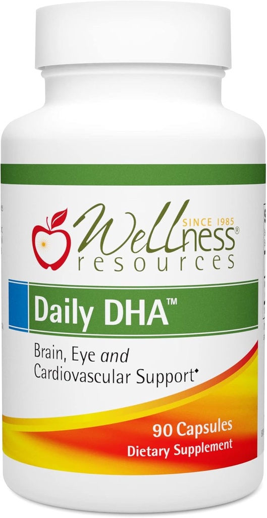 Ressources de bien-être Quotidienne DHA - Huile de poisson DHA de la plus haute puissance et pureté sous forme de TG (90 capsules)