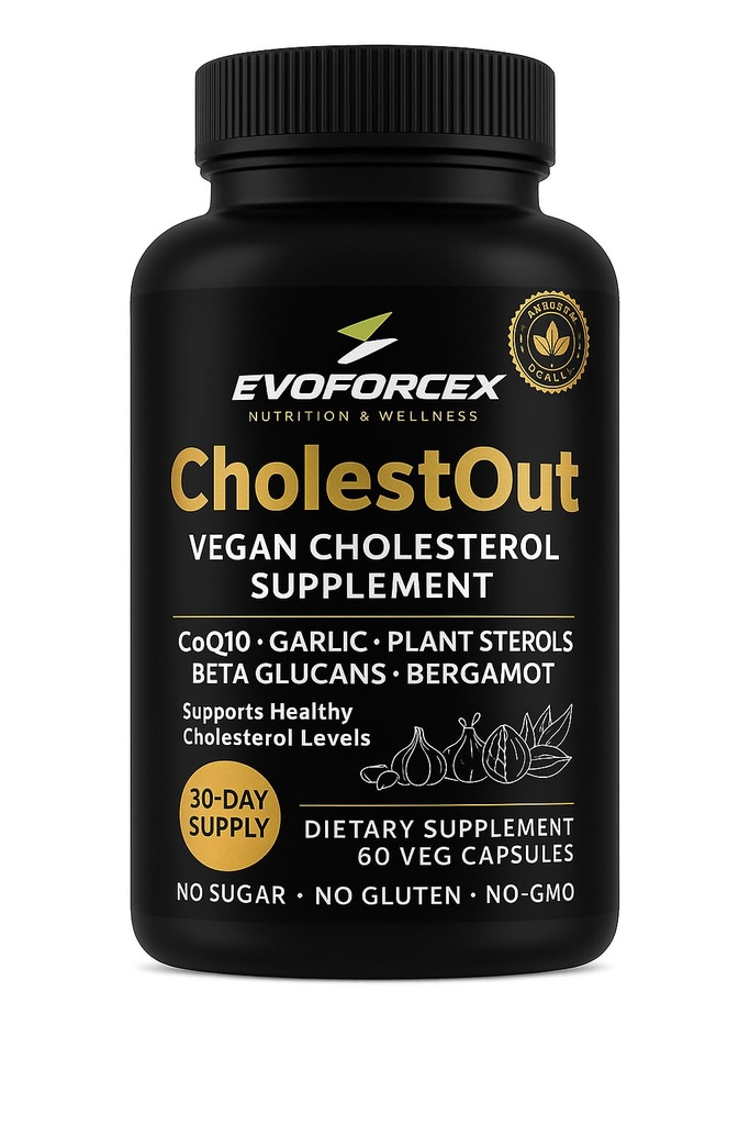 Chloe'C CholestOut – Vegan Cholesterol Support Supplement with Plant Sterols | Gluten Free | Value Size | Take 2 Softgels Twice Daily | by R&C Store