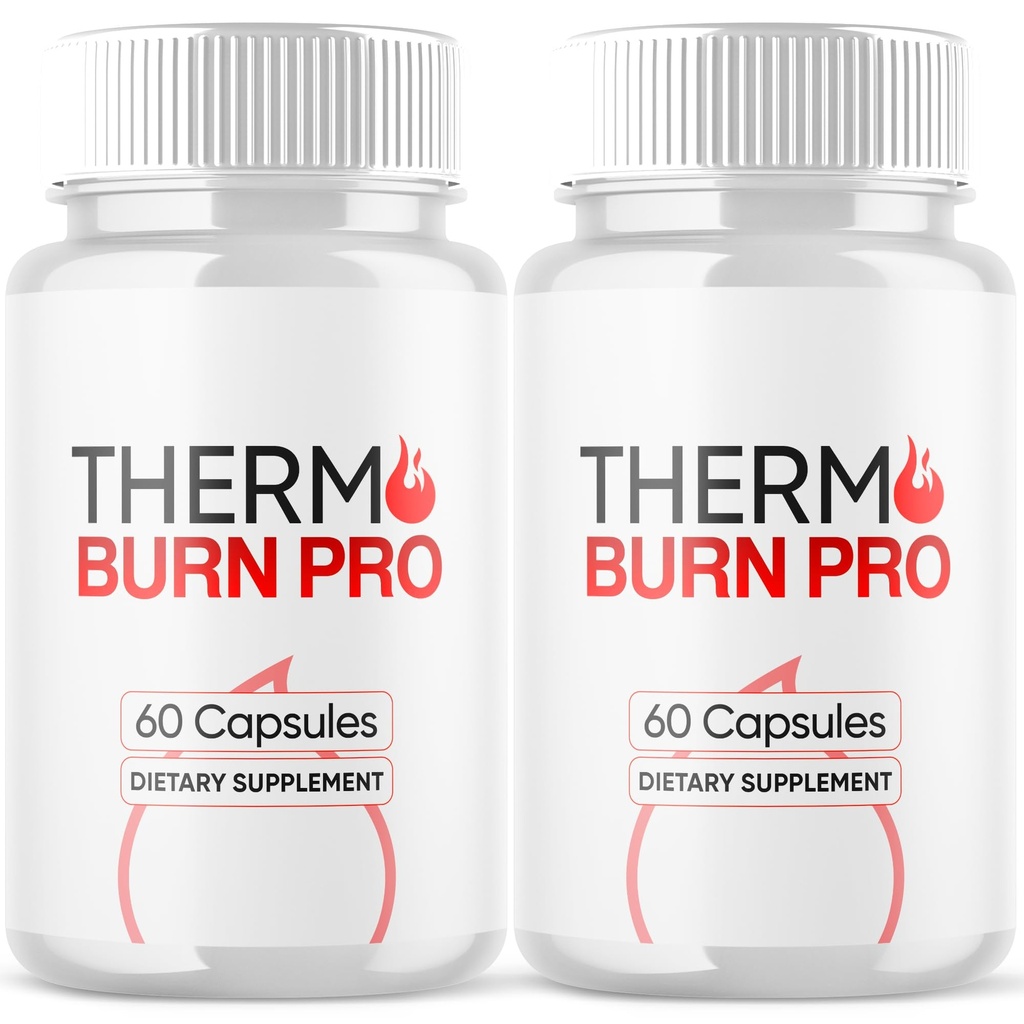 (2 Pack) Thermo Burn Pro Capsules, Thermo Burn Pro Pills with All Natural Ingredients, Advanced Weight and Wellness Support Supplement, Maximum Strength Healthy Lifestyle Multivitamins (120 Capsules)
