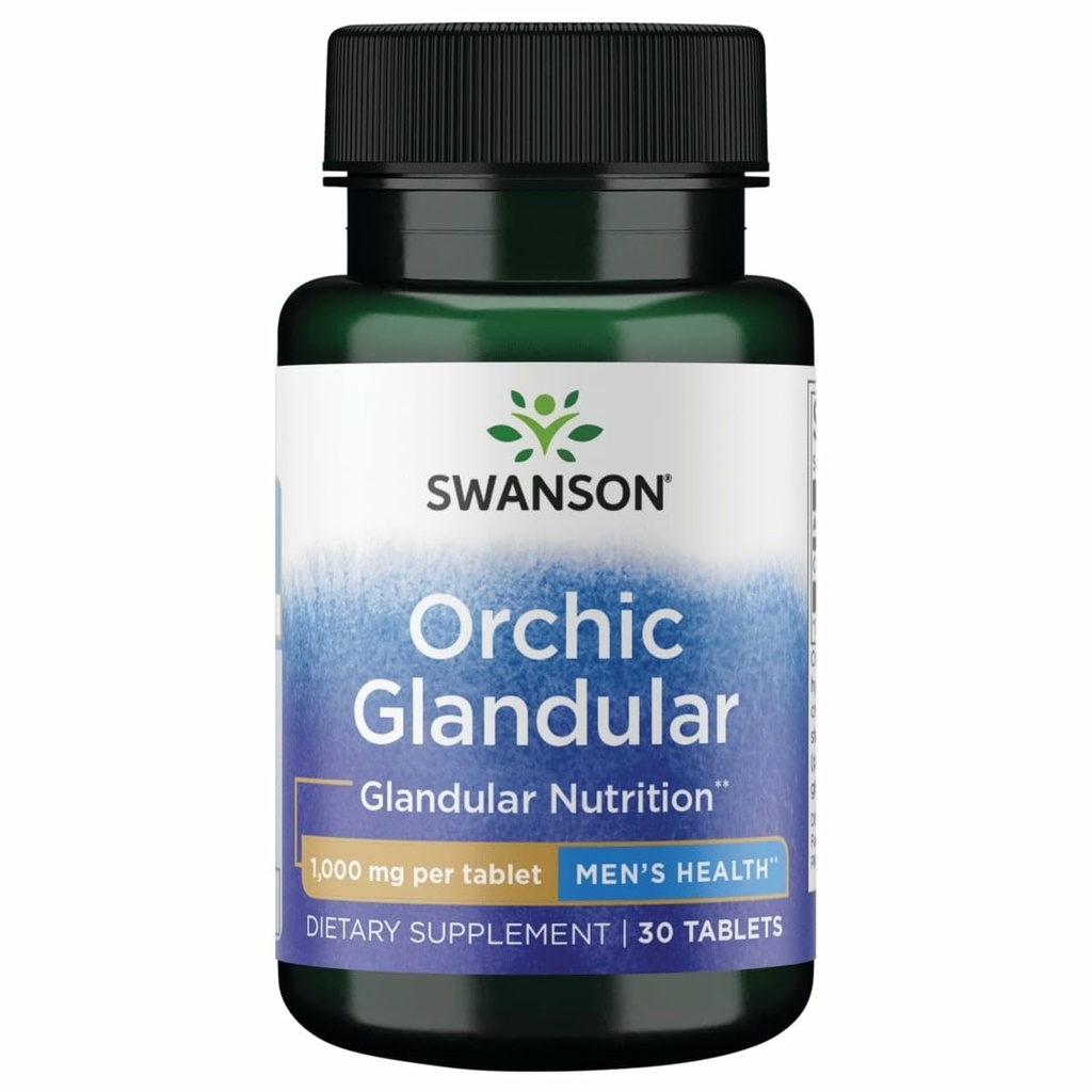 Swanson Orchic Glandular - Men's Health 1 gm 30 Tabs